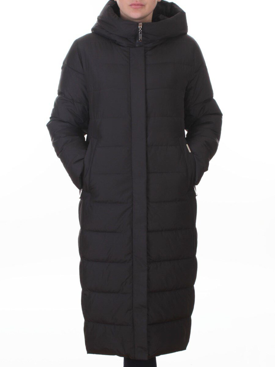 2037 DK. GRAY Пальто зимнее женское (200 гр. холлофайбер)