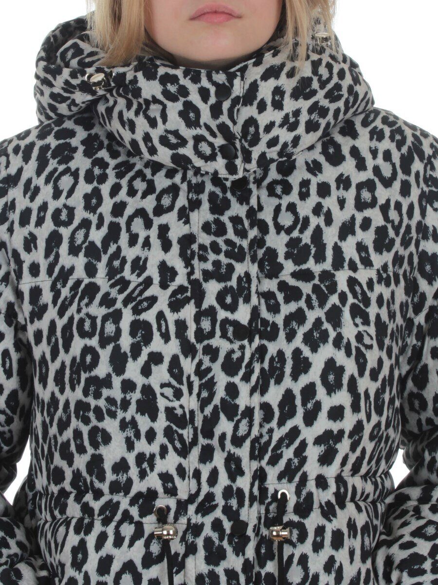 SJ 2251 GRAY/LEOPARD Куртка зимняя женская (200 гр. холлофайбер)