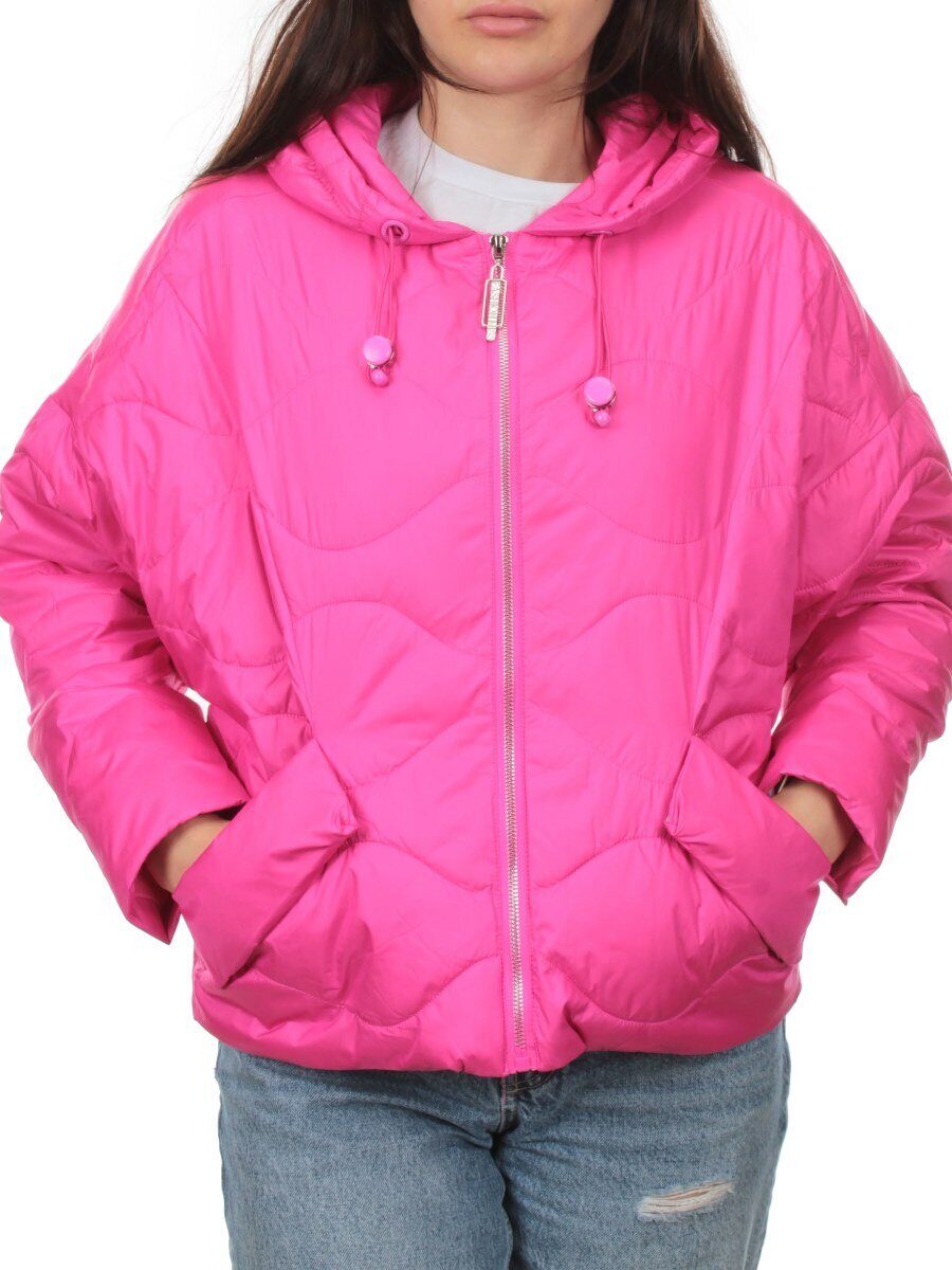 23-061 CRIMSON Куртка оверсайз демисезонная женская (синтепон 100 гр.)