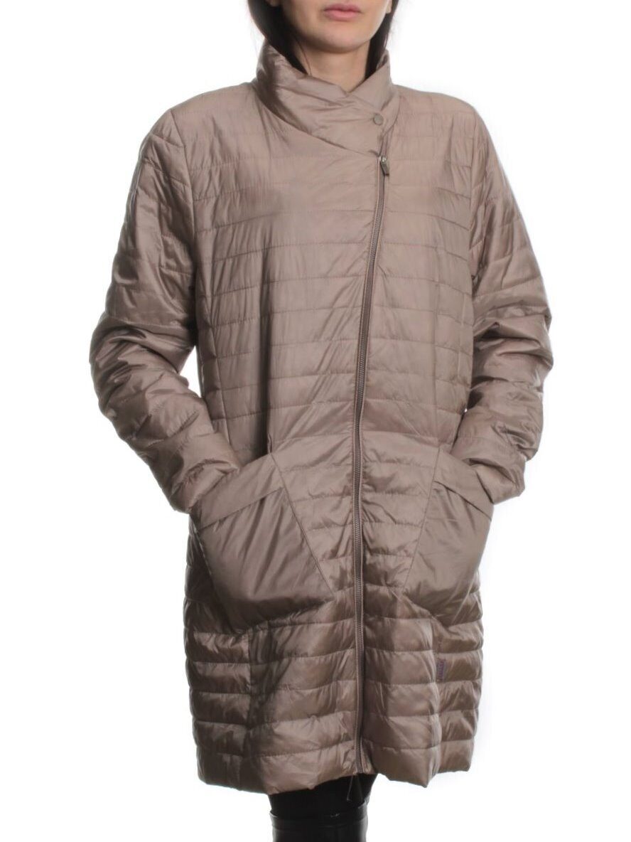 K-532 BEIGE Куртка демисезонная стеганая женская (70 гр. холлофайбер)