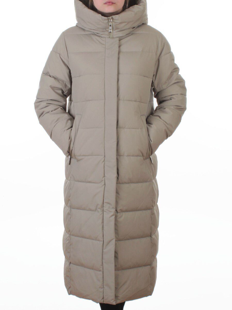 2338 LT. GREEN (OLIVE) Пальто зимнее женское (200 гр. холлофайбер)