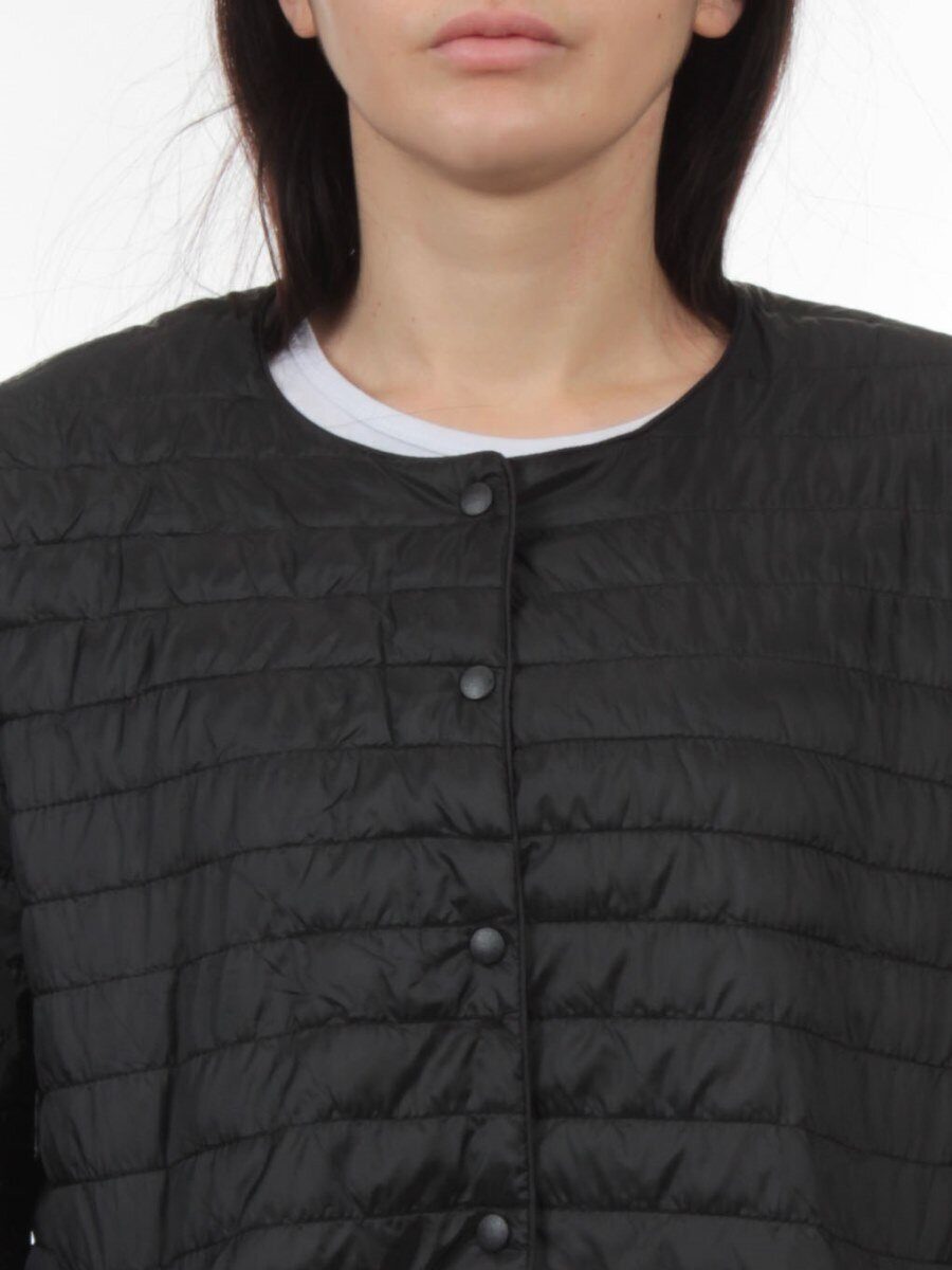 K-527 BLACK Куртка демисезонная стеганая женская (70 гр. холлофайбер)