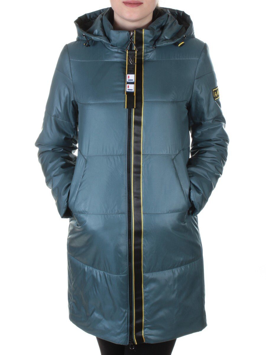 B19108 GRAY/GREEN Пальто демисезонное женское Aikesdfrs