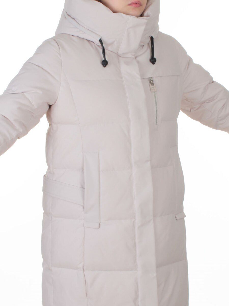 8321 LT. BEIGE Пальто зимнее женское (200 гр. холлофайбер)
