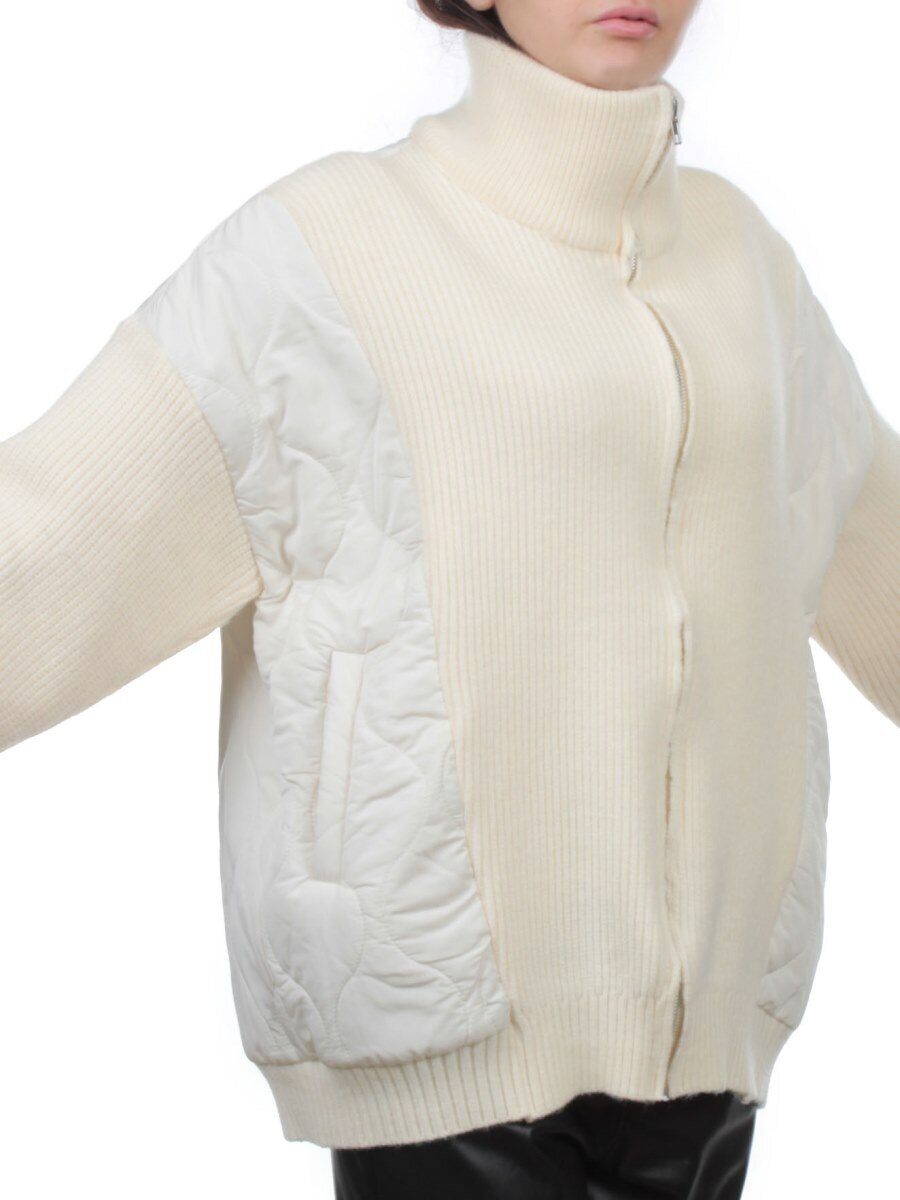 3155 MILK Куртка-кардиган женская (90% хлопок, 10% синтепон)