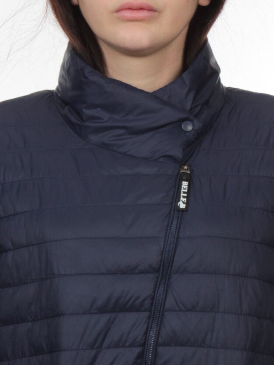 K-532 DK. BLUE Куртка демисезонная стеганая женская (70 гр. холлофайбер)