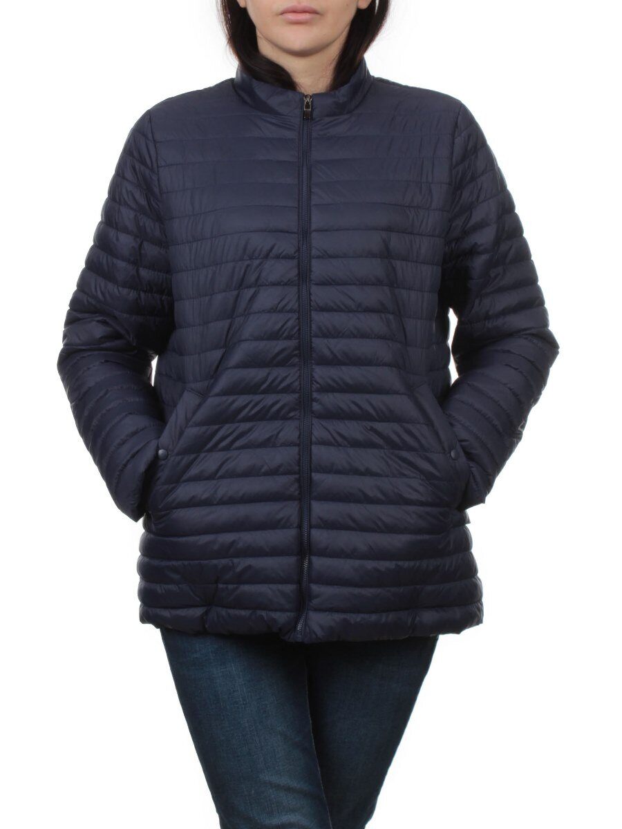 K-622 DK. BLUE Куртка демисезонная стеганая женская (70 гр. холлофайбер)