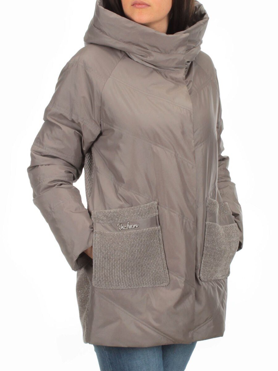 2348 DK. GRAY Куртка демисезонная женская (тинсулейт)