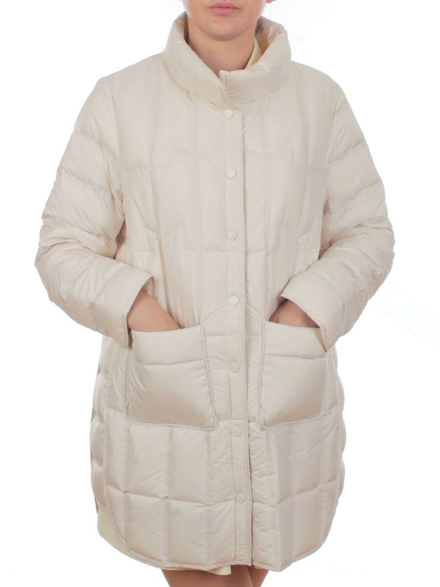 H24-332 MILK Куртка пуховая облегченная женская (белый утиный пух)