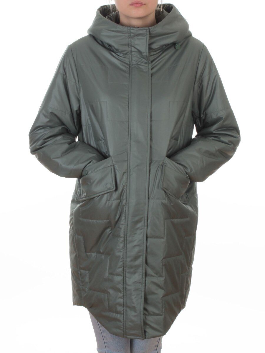 9616 GREEN Куртка демисезонная женская (100 гр. холлофайбер)