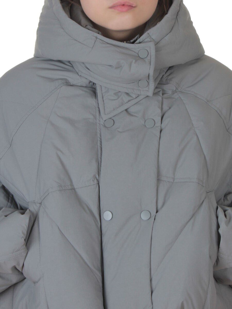 H24-033 GRAY Куртка пуховая зимняя женская (пух)
