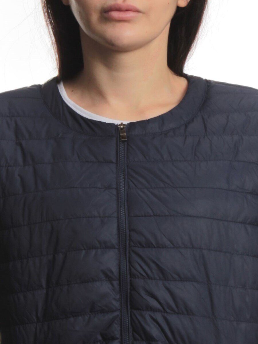 K-528 DK. BLUE Куртка демисезонная стеганая женская (70 гр. холлофайбер)