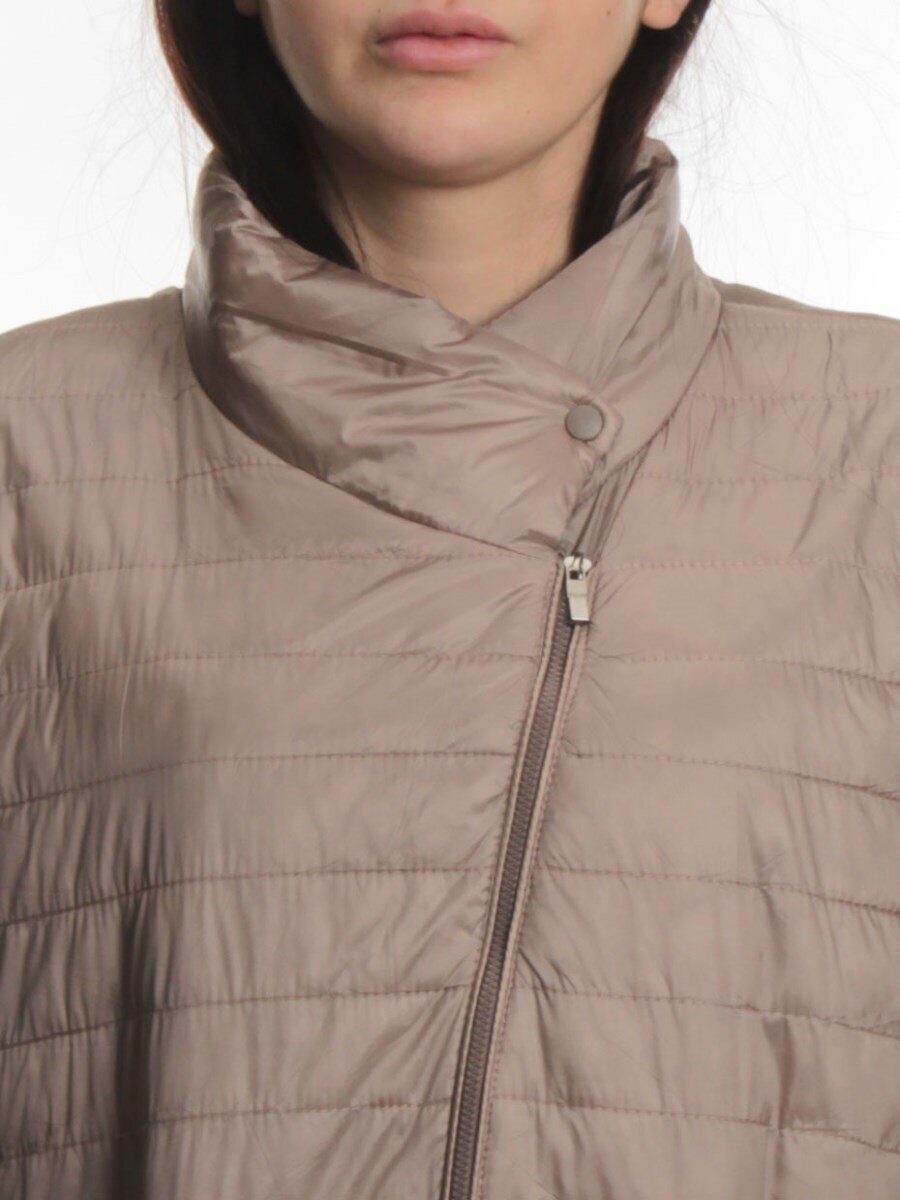 K-532 BEIGE Куртка демисезонная стеганая женская (70 гр. холлофайбер)