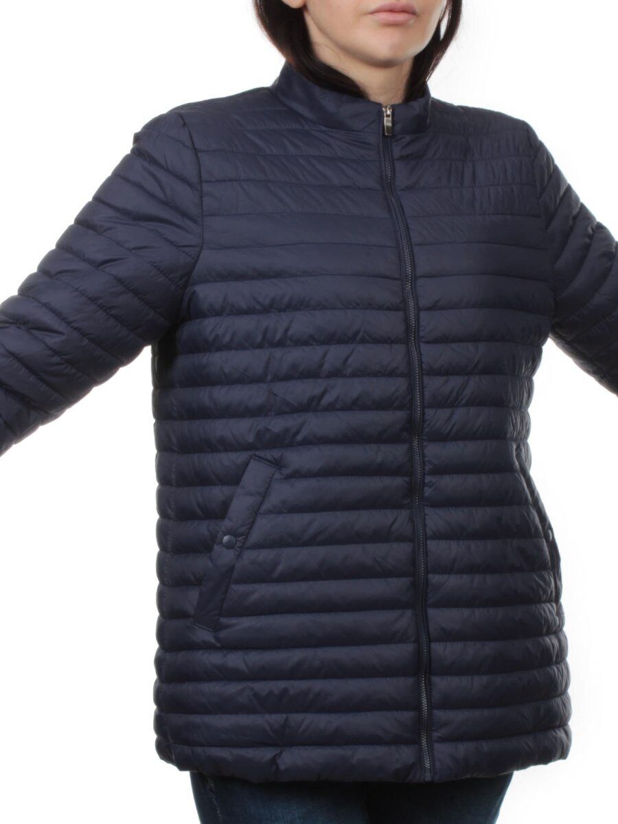 K-622 DK. BLUE Куртка демисезонная стеганая женская (70 гр. холлофайбер)
