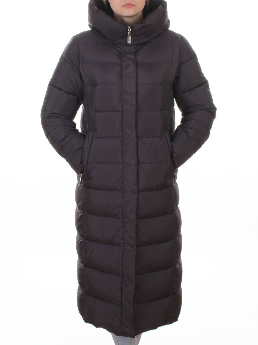 2037 DK. GRAY Пальто зимнее женское (200 гр. холлофайбер)