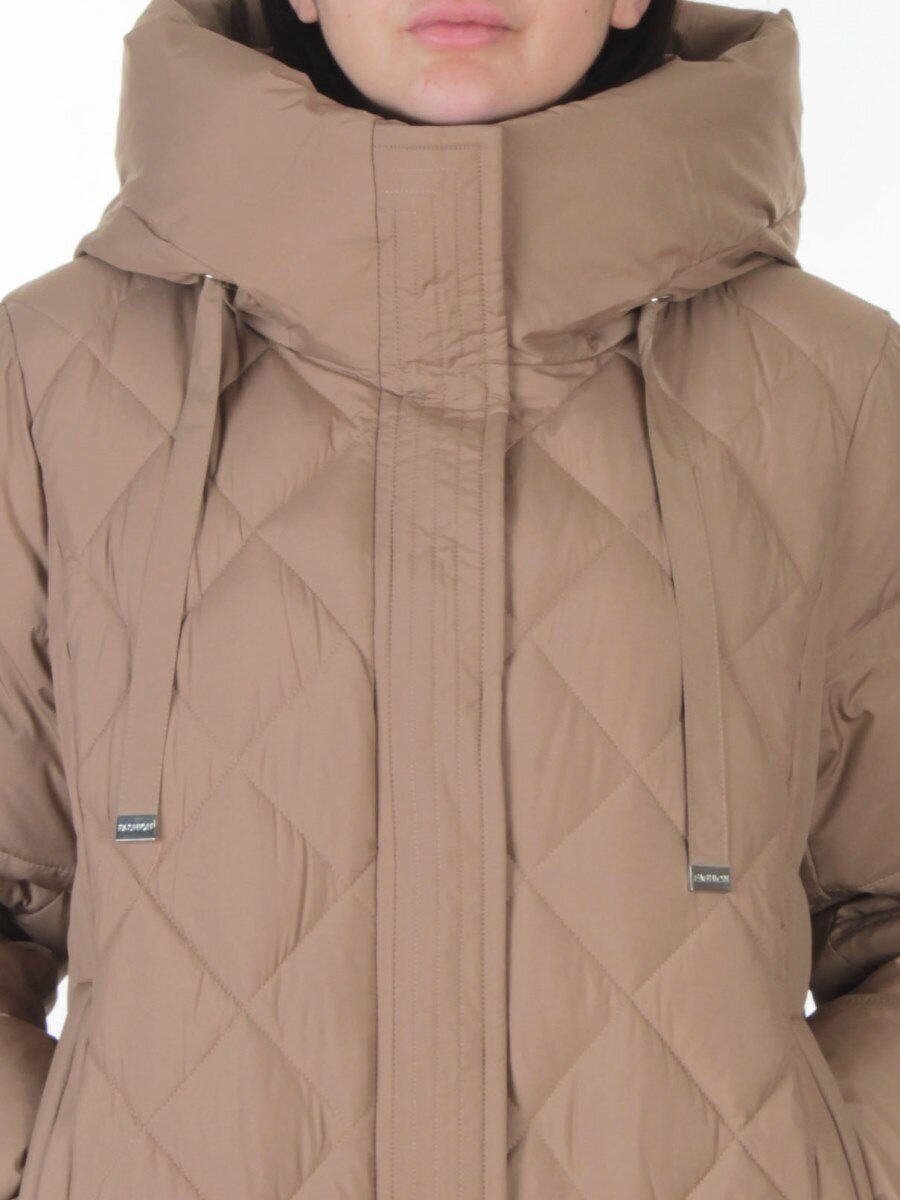 8353 BEIGE Пальто зимнее женское (200 гр. холлофайбер)