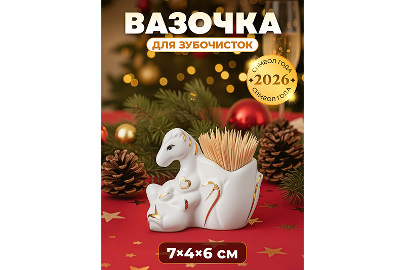 Вазочка для зубочисток 7,5*4,5*6,5 см