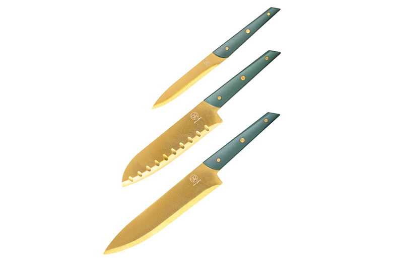 БЫЛО 1132 руб! Набор 3 ножей с защитными чехлами 24,5*1,3*2 см + 31*1,5*4,3 см + 33*1,5*4,3 см