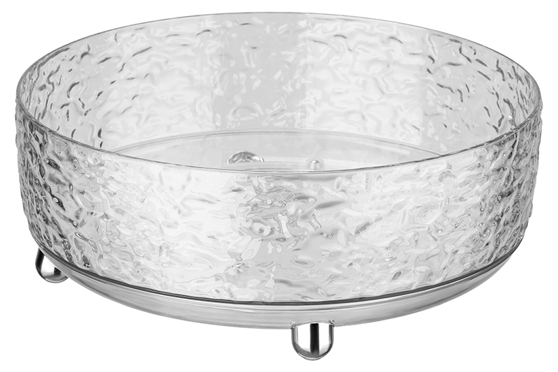 БЫЛО 766 руб! Органайзер для хранения крутящийся  23*23*7,8 см пластик/металл