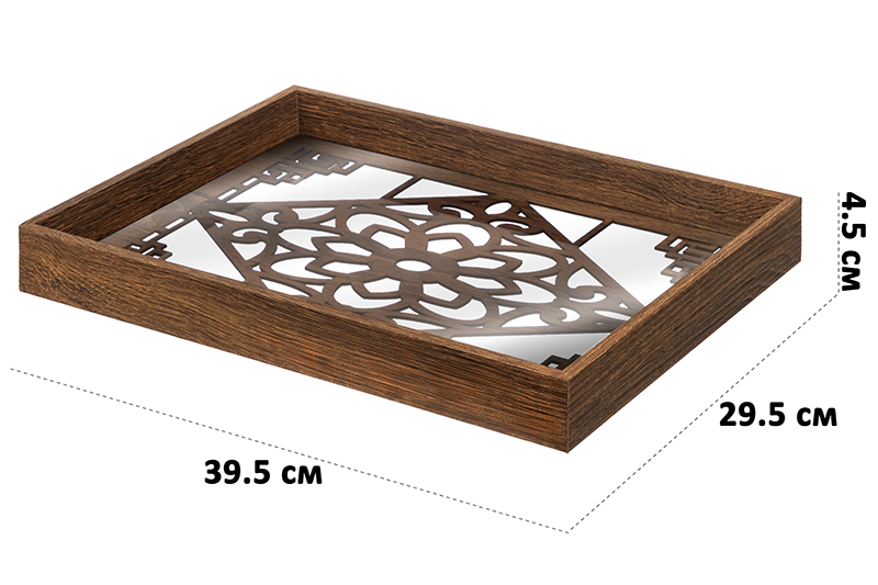 БЫЛО 952 руб! Поднос 39,5*29,5*4,5 см, прямоугольный