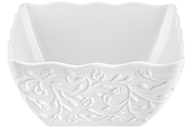 БЫЛО 655 руб! Салатник 1,1 л 16,5*16,5*8 см «Веточки-цветочки