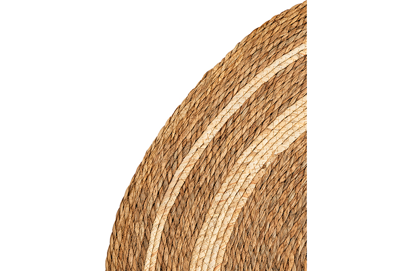 БЫЛО 2326 руб! Коврик плетеный 100*100*0,7 см, круглый, водный гиацинт