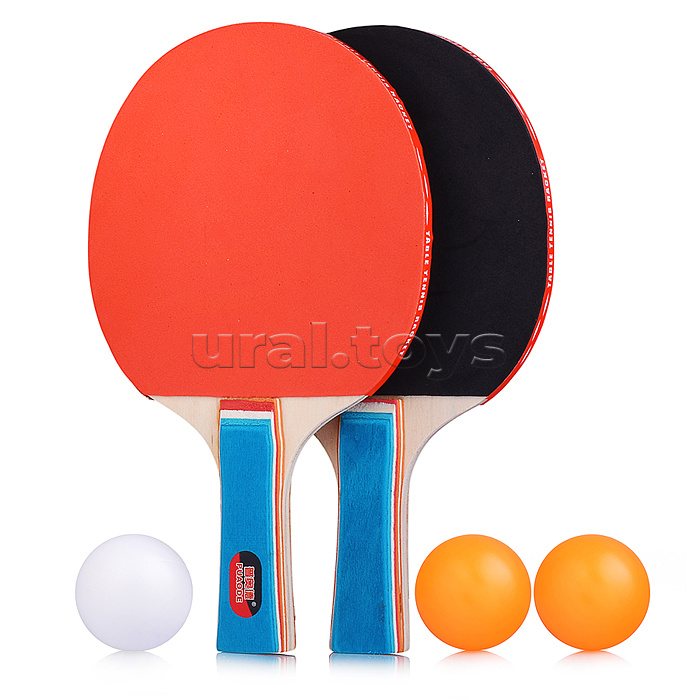 Набор для настольного тенниса (2 ракетки, 3 мяча) в пакете