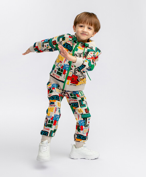 1080 р.  1350 р.  Брюки с принтом мультицвет Button Blue