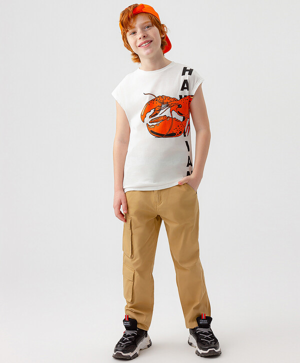 1320 р.  1650 р.  Брюки прямые бежевые Button Blue