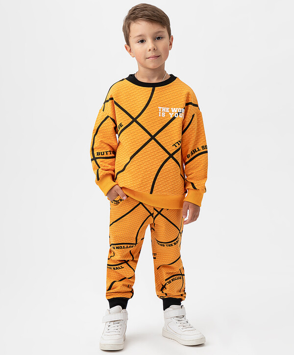 943 р.  1450 р.  Брюки-джоггеры с карманами оранжевые Button Blue