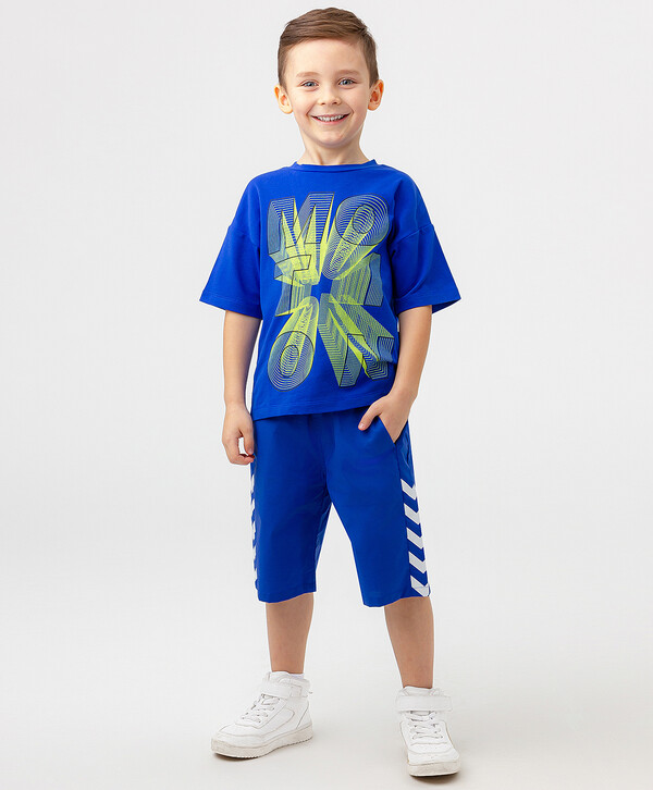 960 р.  1200 р.  Шорты с лампасами синие Button Blue