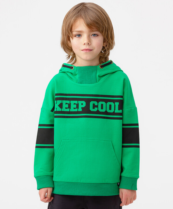 1120 р.  1400 р.  Худи с оригинальным принтом зеленое Button Blue