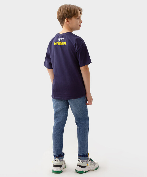 1280 р.  1600 р.  Джинсы loose fit синие Button Blue