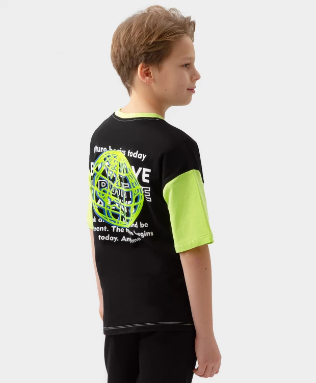 680 р.  850 р.  Футболка с коротким рукавом разноцветная Button Blue