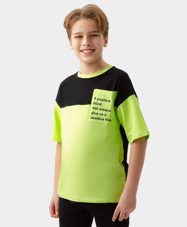 680 р.  850 р.  Футболка с коротким рукавом разноцветная Button Blue