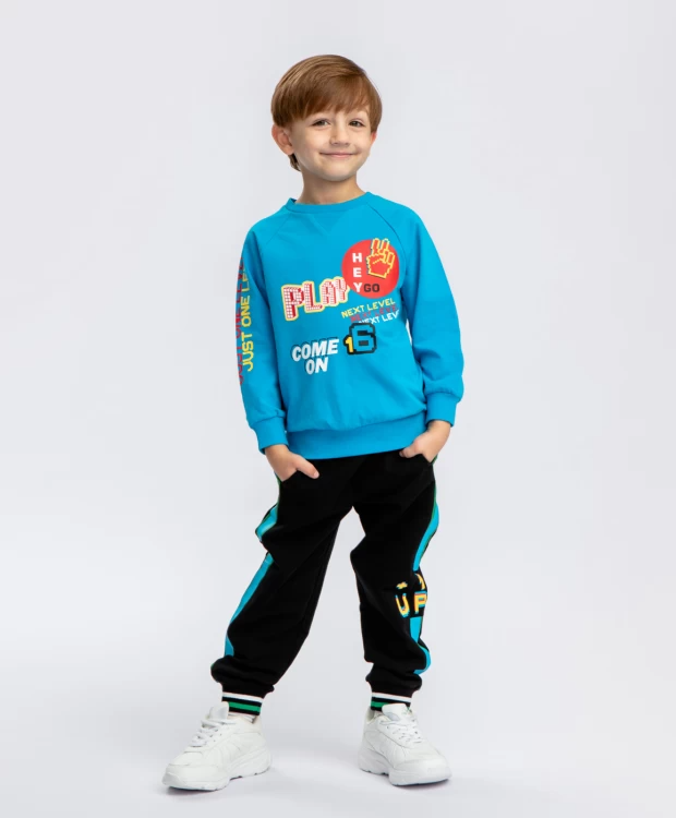 1080 р.  1350 р.  Брюки с лампасами черные Button Blue