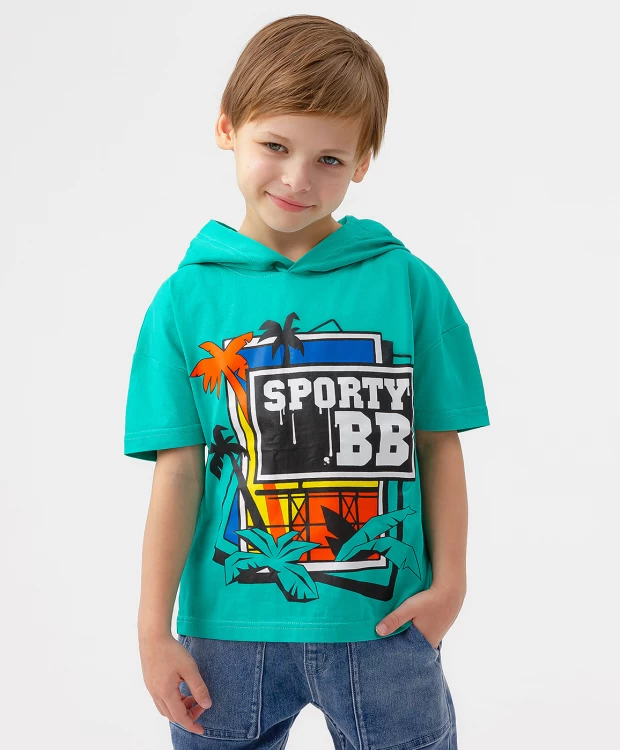 680 р.  850 р.  Футболка с капюшоном Button Blue