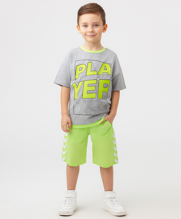 960 р.  1200 р.  Шорты с лампасами салатовые Button Blue