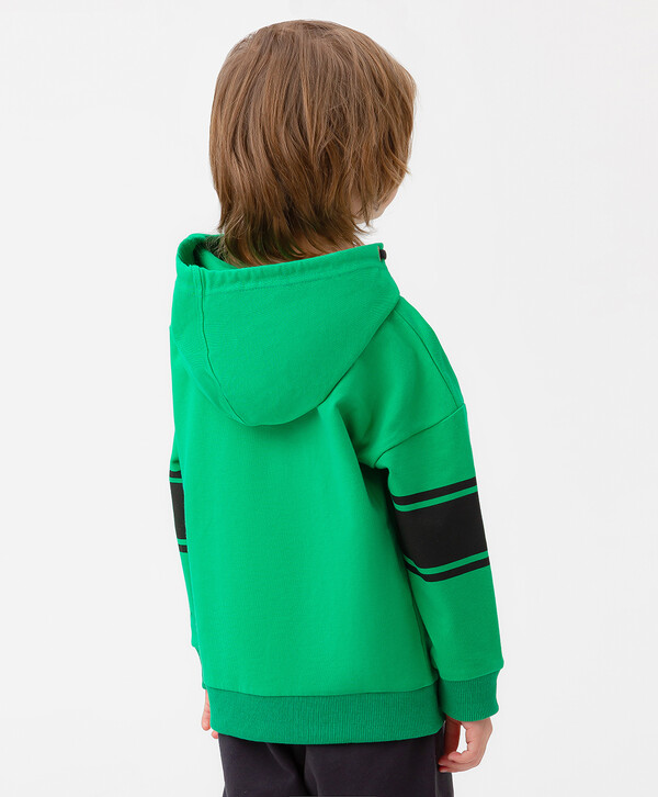 1120 р.  1400 р.  Худи с оригинальным принтом зеленое Button Blue