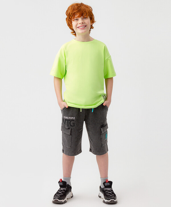 1200 р.  1500 р.  Шорты удлиненные темно-серые Button Blue