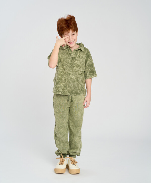 1050 р.  1500 р.  Футболка поло с коротким рукавом для мальчика зеленая Button Blue