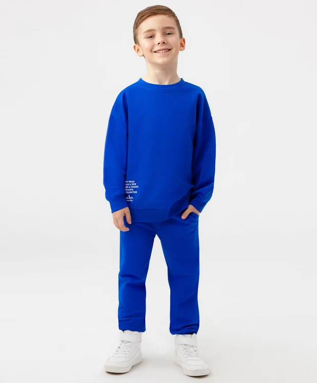 680 р.  850 р.  Брюки трикотажные синие Button Blue