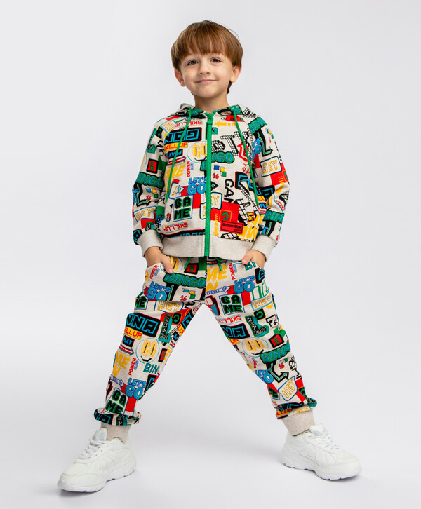 1080 р.  1350 р.  Брюки с принтом мультицвет Button Blue