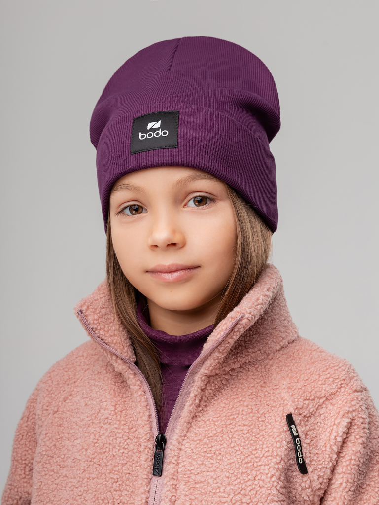 Шапка 10-271MU; сливовый