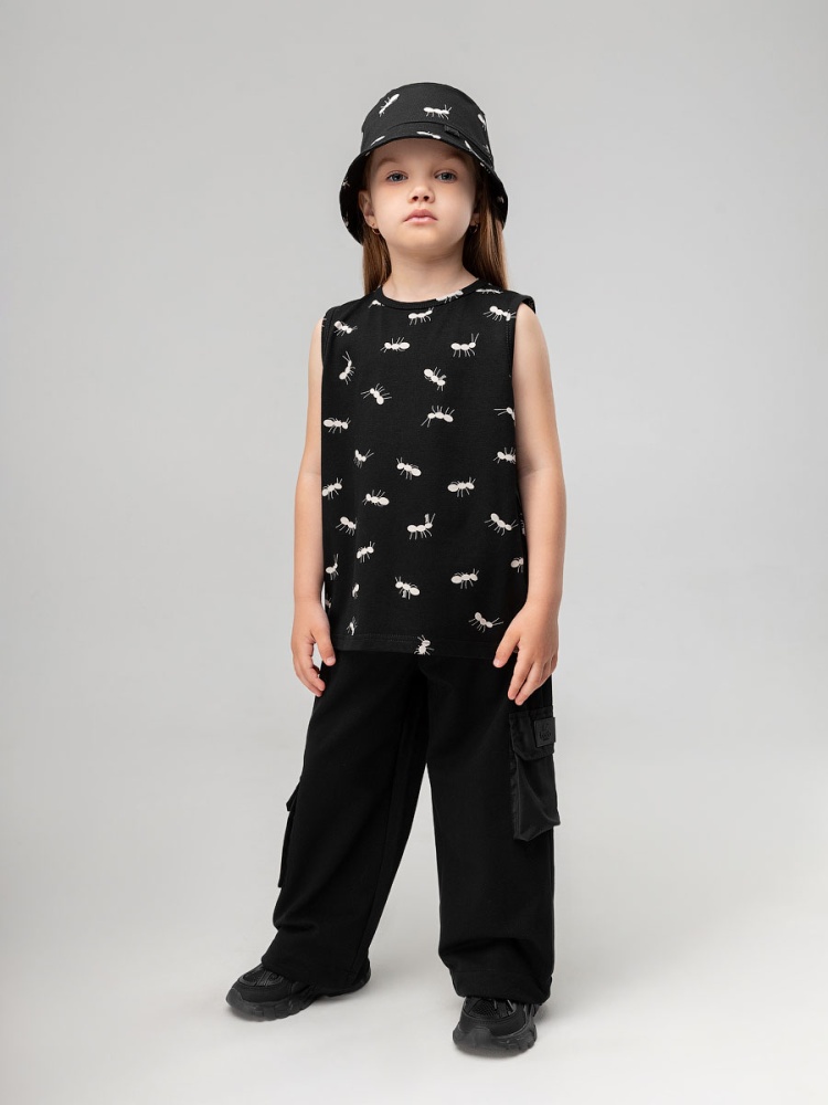 Майка 5-44MU; черный (экрю)