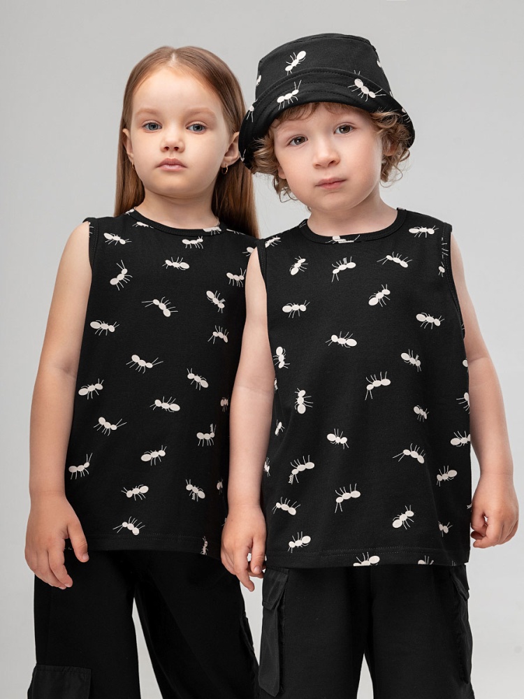 Майка 5-44MU; черный (экрю)