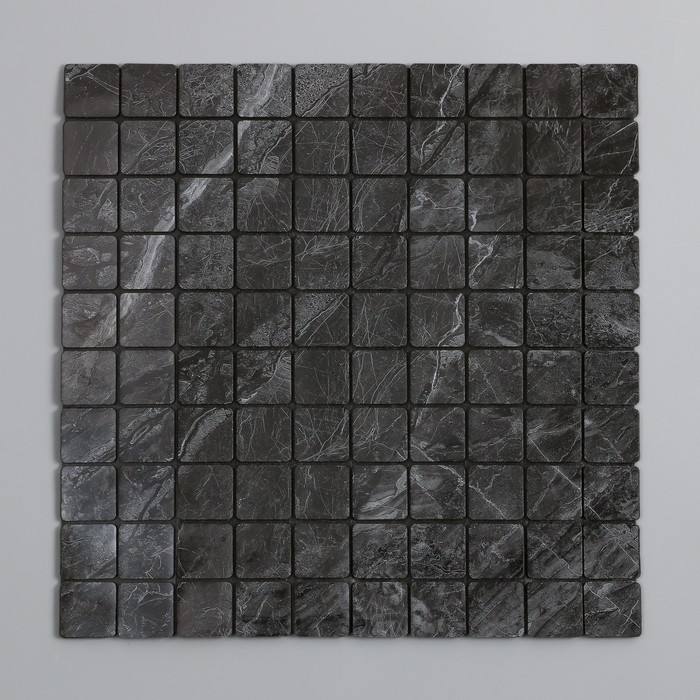 Наклейка интерьерная «Разводы», декор на стену, серая, 30×30 см