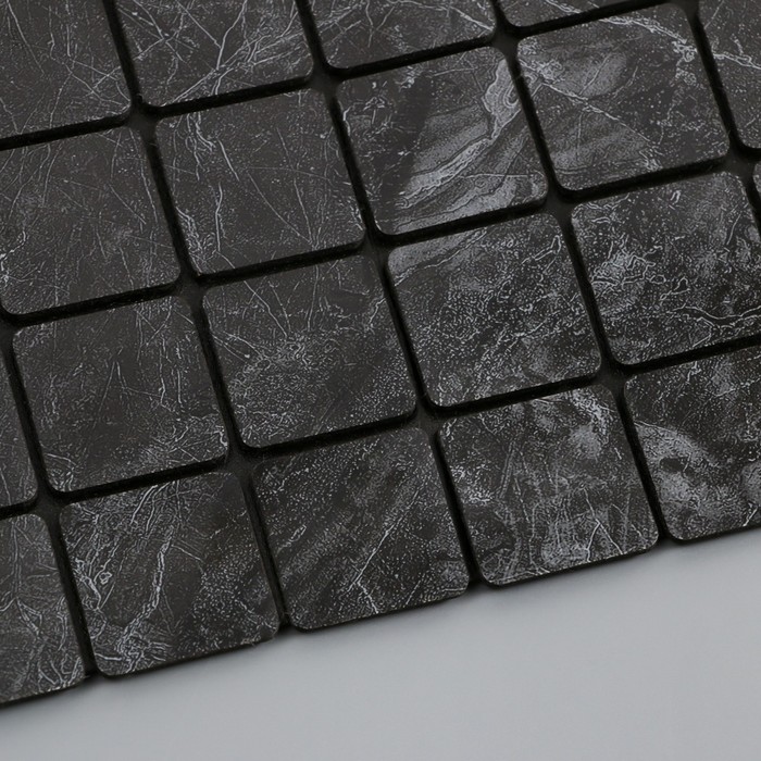 Наклейка интерьерная «Разводы», декор на стену, серая, 30×30 см