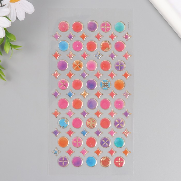 Наклейки для творчества пластик «Восточные мелочи», 9.3×20.4 см