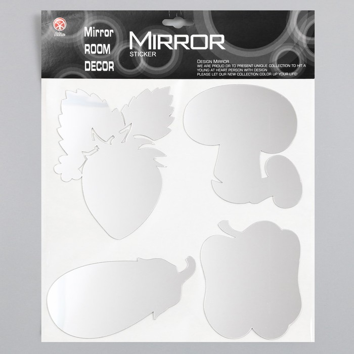 Наклейка интерьерная зеркальная «Дары природы», 38×31 см